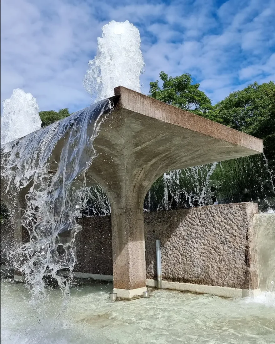 rehabilitering av vann fontener på Blindern i Oslo