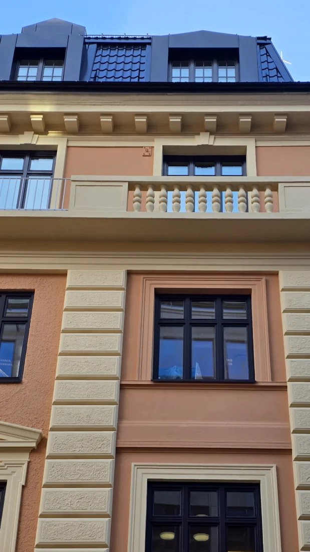 nærbilde av bygget i munkedamsveien 53